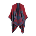 Moletom feminino xale Poncho Ruana Cardigan com capa aberta na frente elegante envoltório